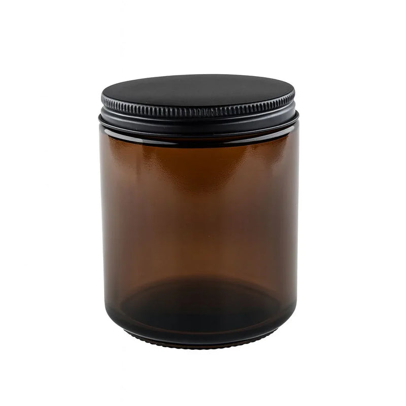 Load image into Gallery viewer, Straight-Sided Glass Jars 8 oz + Metal Lid