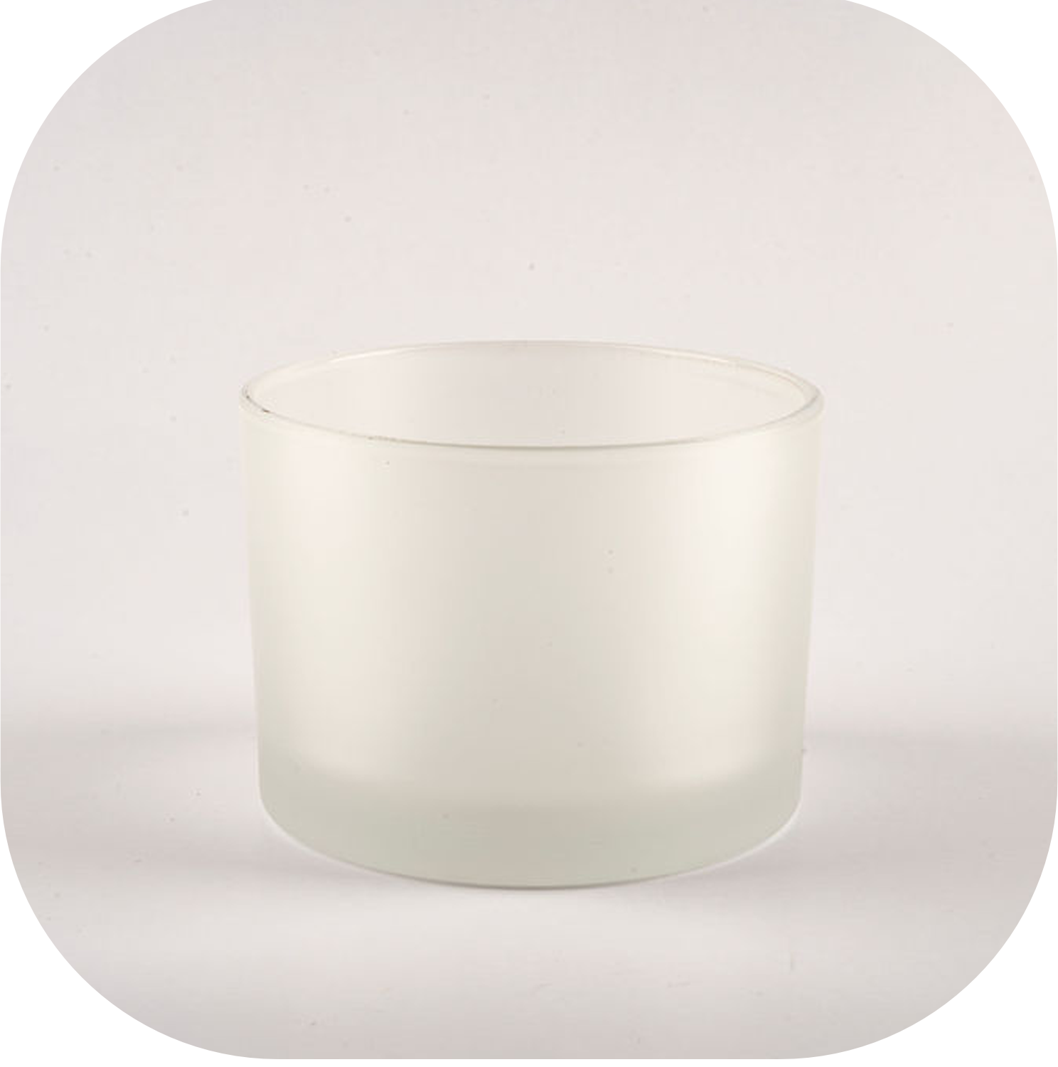 Classic-15 oz Frosted Candle Glass – Rama Candles