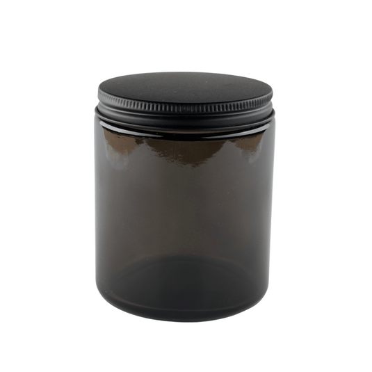 Straight-Sided Glass Jars 8 oz + Metal Lid