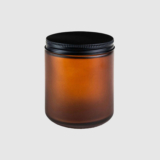 Straight-Sided Glass Jars 8 oz + Metal Lid