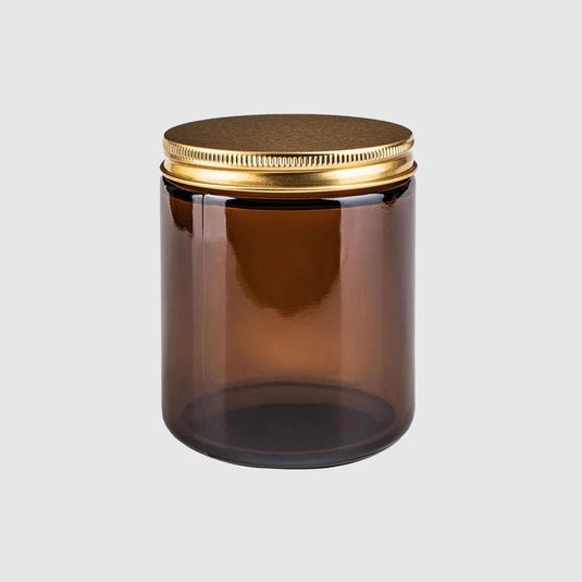 Straight-Sided Glass Jars 8 oz + Metal Lid