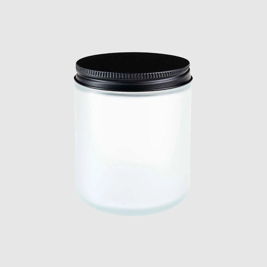 Straight-Sided Glass Jars 8 oz + Metal Lid