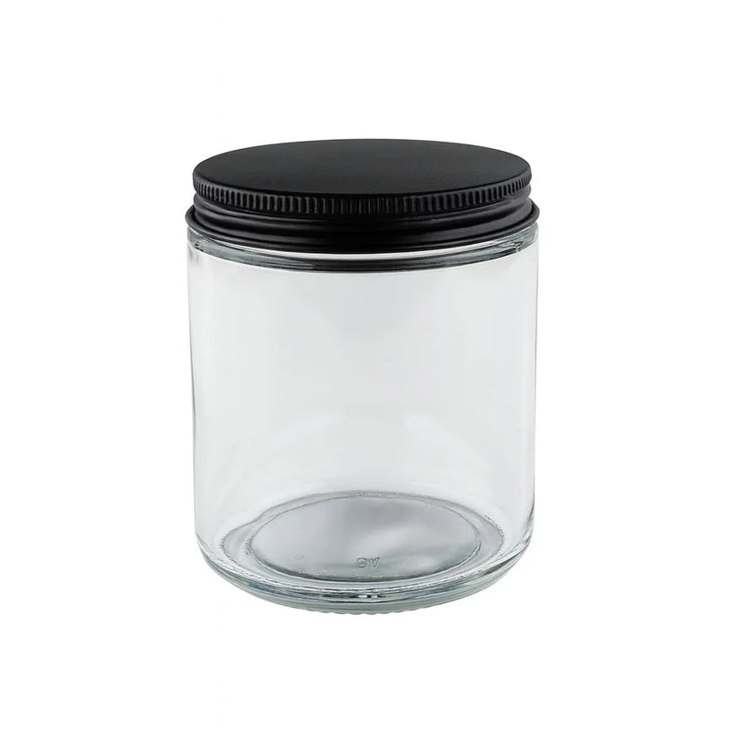 Load image into Gallery viewer, Straight-Sided Glass Jars 8 oz + Metal Lid
