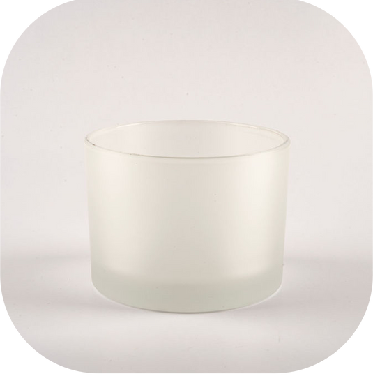 Classic-15 oz Frosted Candle Glass