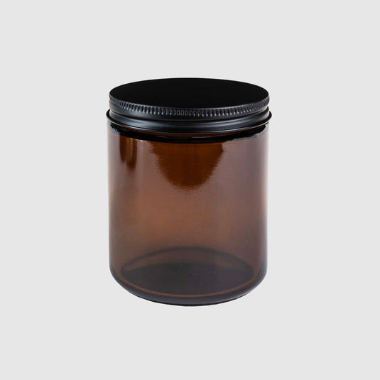 Straight-Sided Glass Jars 8 oz + Metal Lid