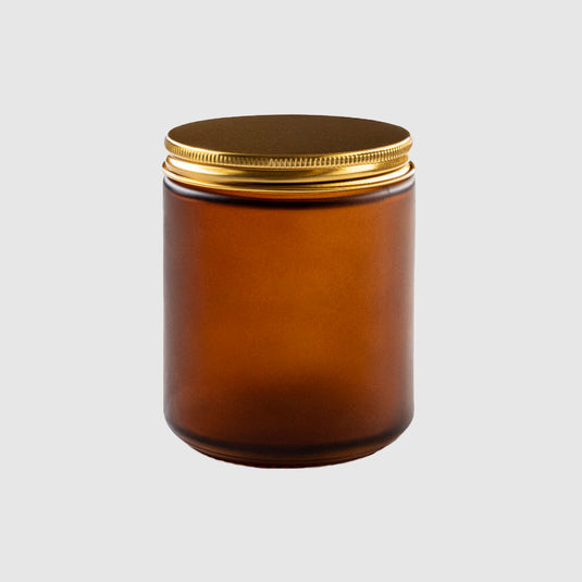 Straight-Sided Glass Jars 8 oz + Metal Lid